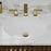 Vitreous China White Bathroom Sink 5