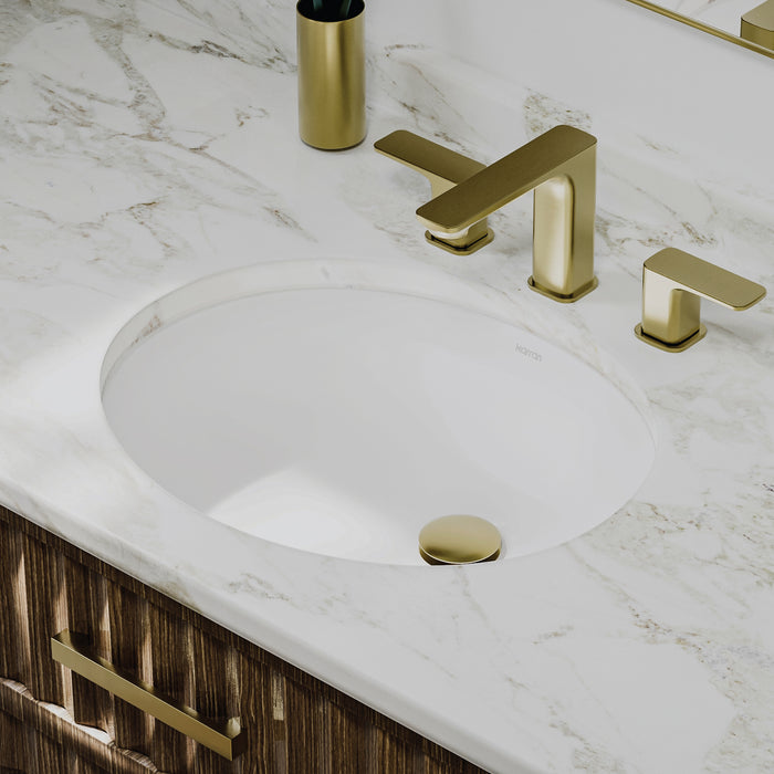 Vitreous China White Bathroom Sink 6