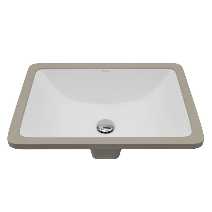 Vitreous China White Bathroom Sink 1