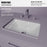 Vitreous China White Bathroom Sink 4