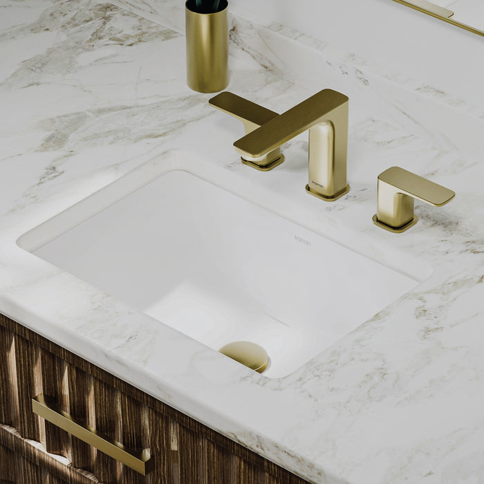 Vitreous China White Bathroom Sink 5