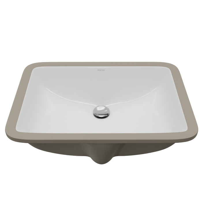 Vitreous China White Bathroom Sink 1