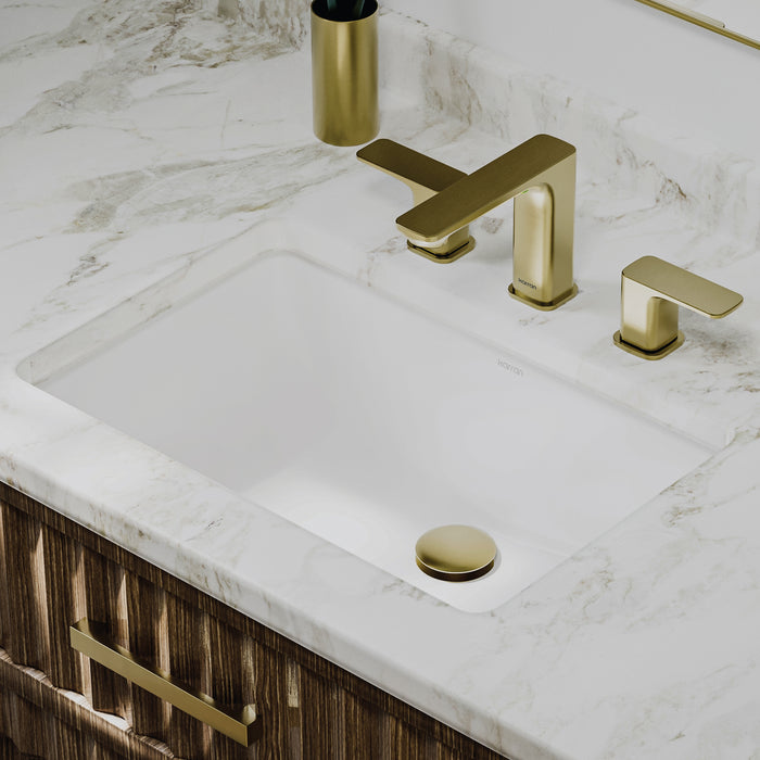 Vitreous China White Bathroom Sink 5