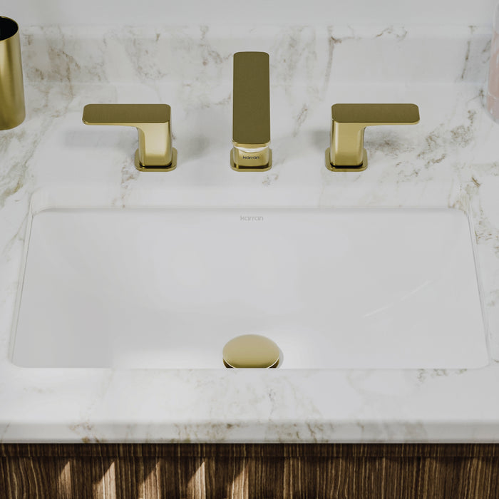 Vitreous China White Bathroom Sink 6