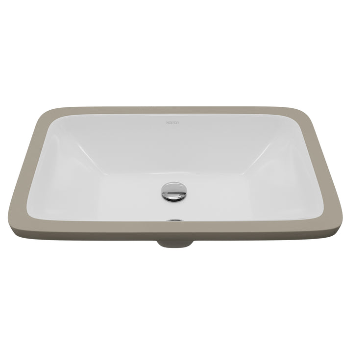 Vitreous China White Bathroom Sink 1