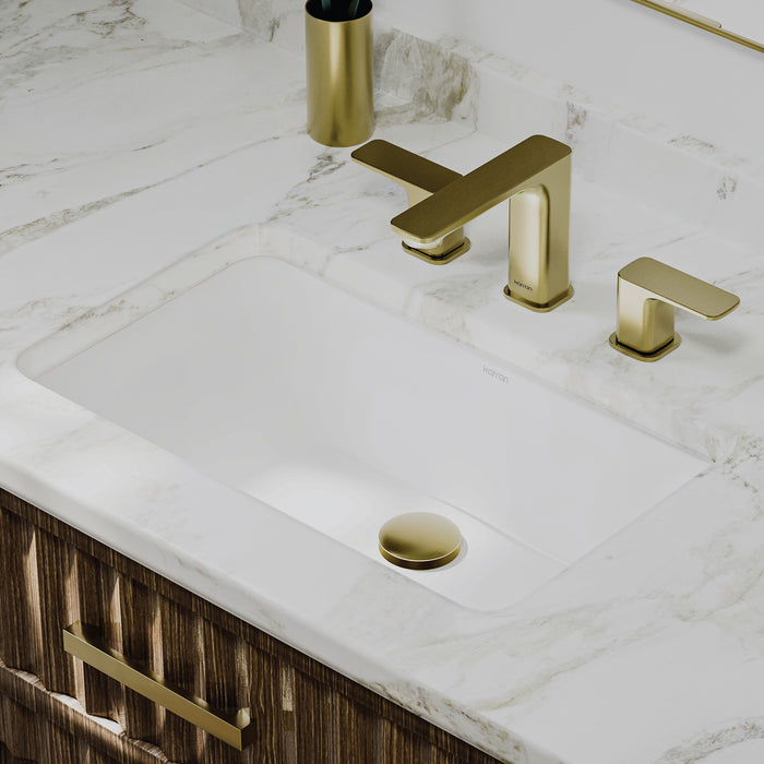 Vitreous China White Bathroom Sink 5