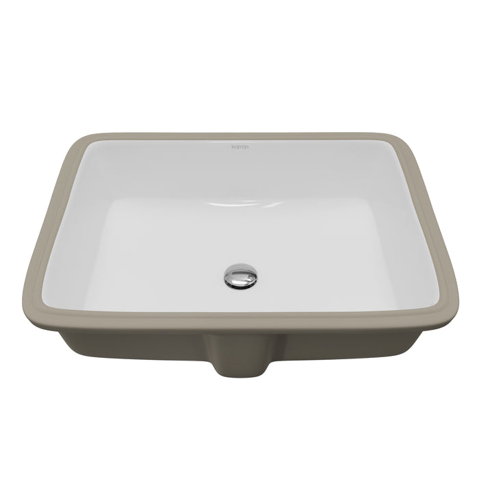 Vitreous China White Bathroom Sink 1