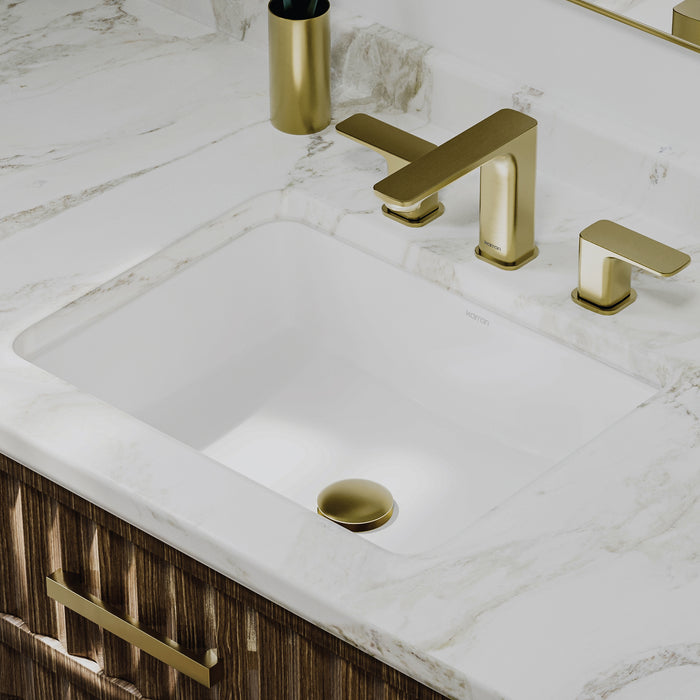 Vitreous China White Bathroom Sink 5