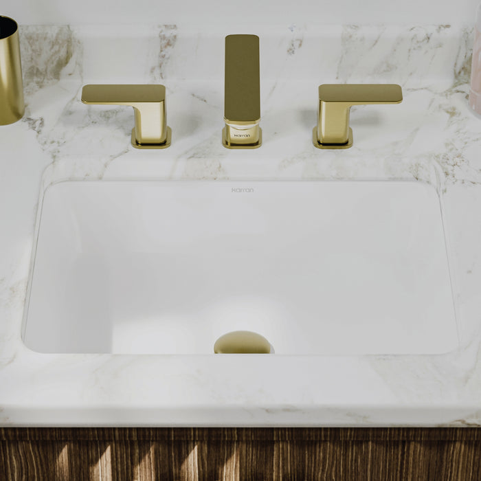 Vitreous China White Bathroom Sink 6
