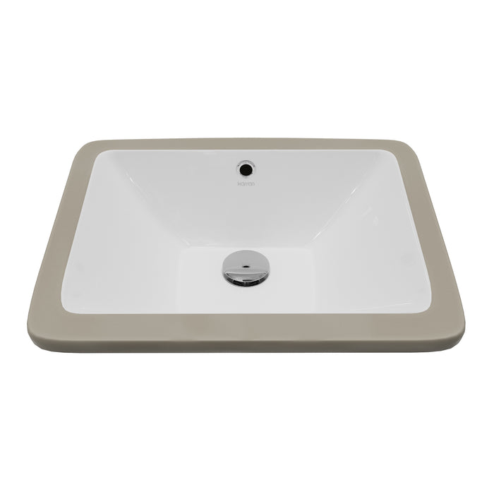 Vitreous China White Bathroom Sink 1