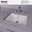 Vitreous China White Bathroom Sink 4