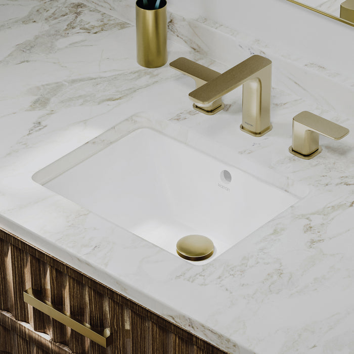 Vitreous China White Bathroom Sink 5