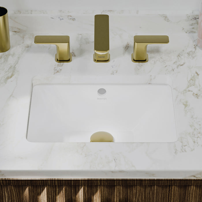 Vitreous China White Bathroom Sink 6
