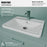 Vitreous China White Bathroom Sink 4
