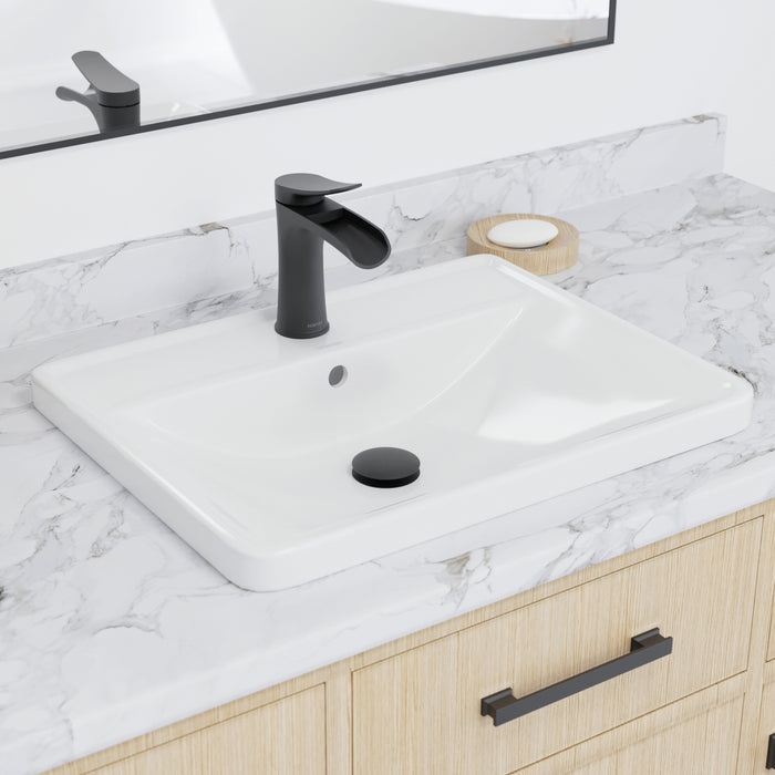 Vitreous China White Bathroom Sink 5