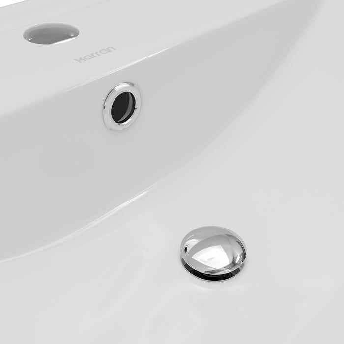 Vitreous China White Bathroom Sink 7