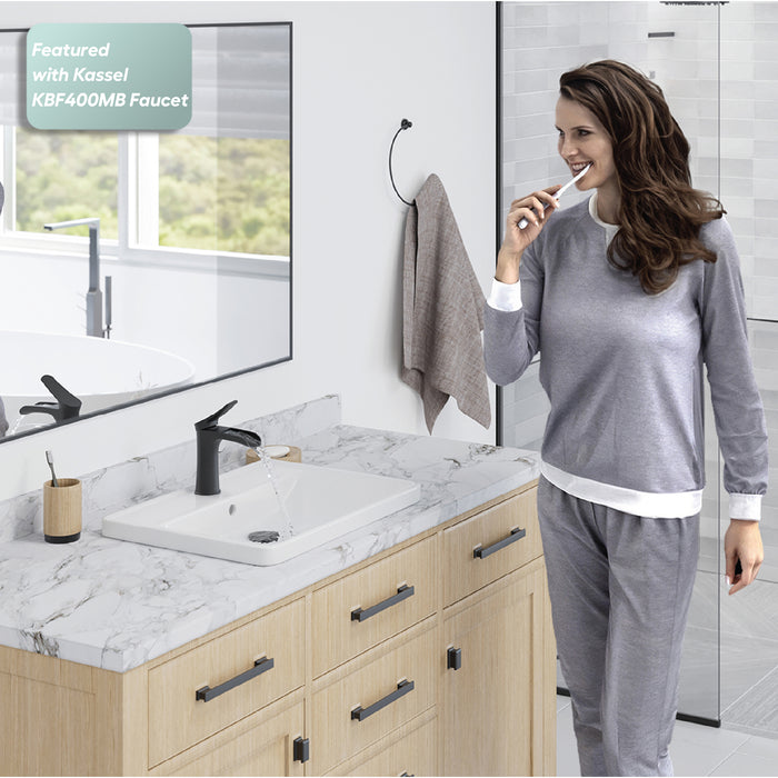 Vitreous China White Bathroom Sink 8