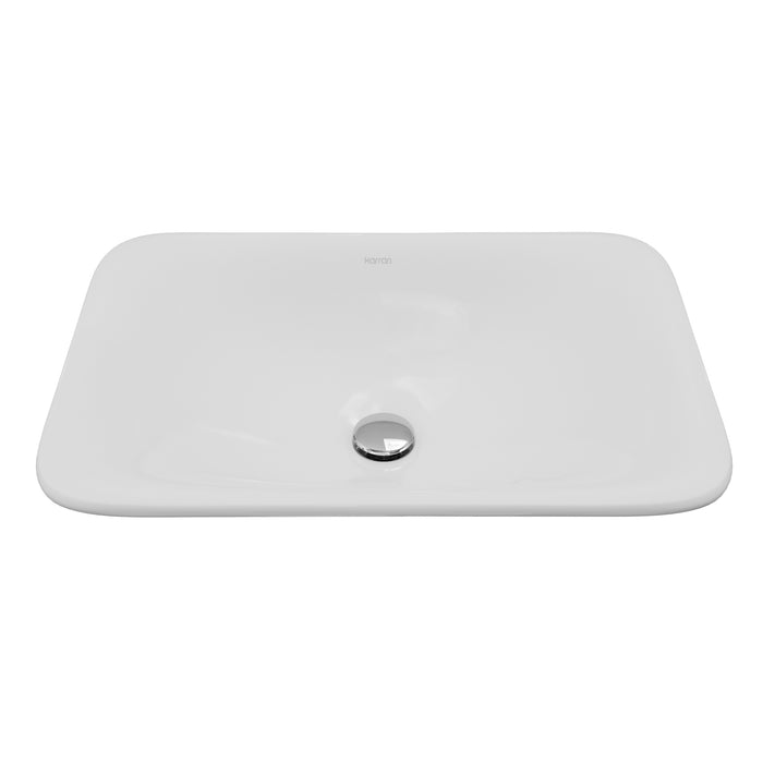 Vitreous China White Bathroom Sink 1