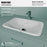 Vitreous China White Bathroom Sink 4