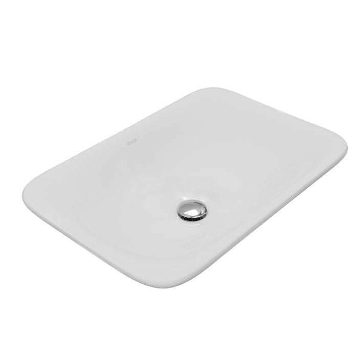 Vitreous China White Bathroom Sink 6