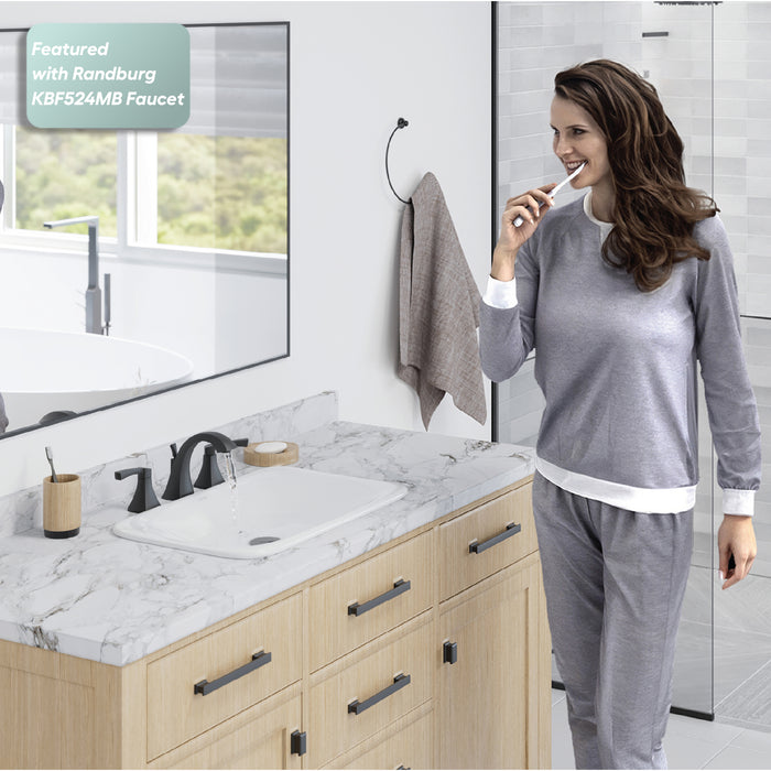 Vitreous China White Bathroom Sink 8