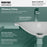 Vitreous China White Bathroom Sink 3