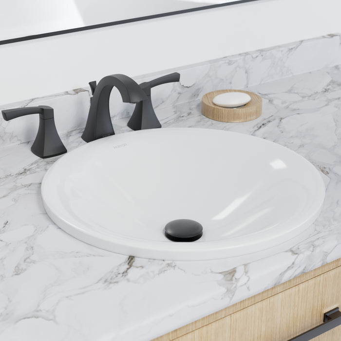 Vitreous China White Bathroom Sink 5