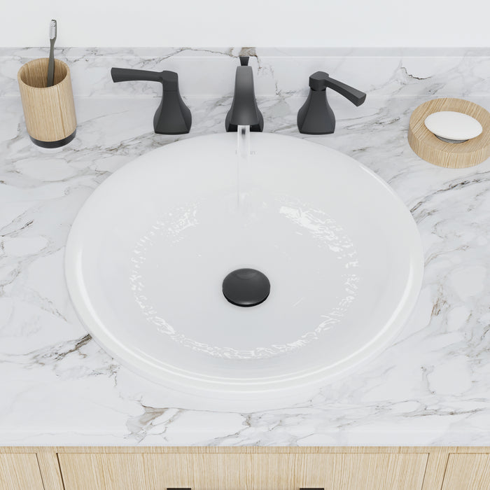 Vitreous China White Bathroom Sink 6