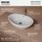 Vitreous China White Bathroom Sink 2