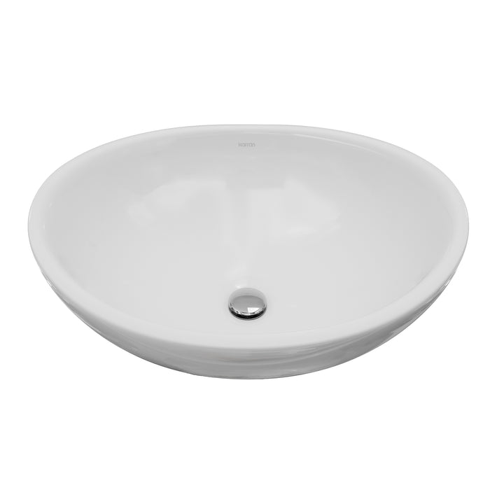 Vitreous China White Bathroom Sink 1