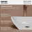 Vitreous China White Bathroom Sink 3