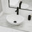 Vitreous China White Bathroom Sink 5