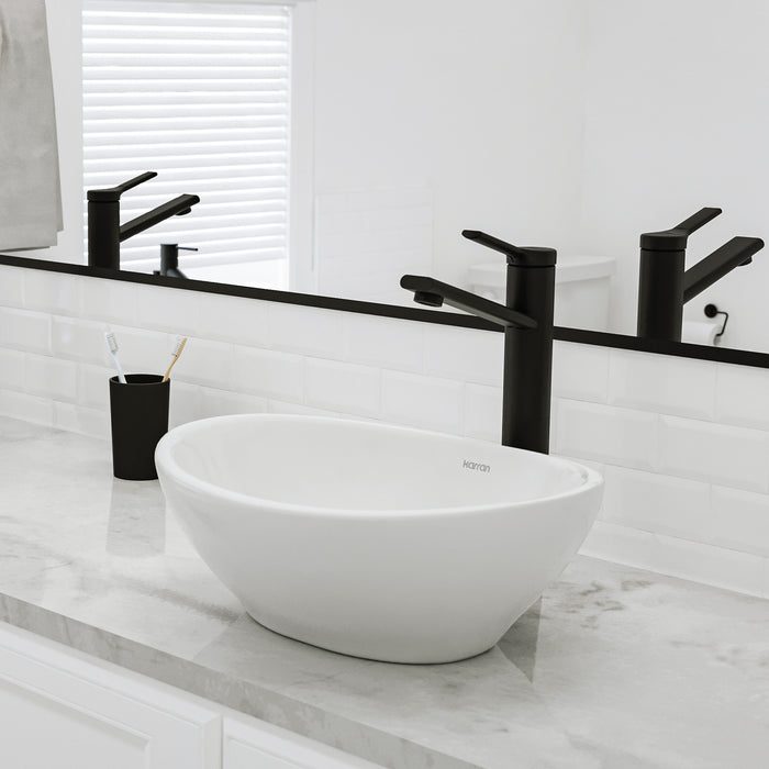 Vitreous China White Bathroom Sink 8