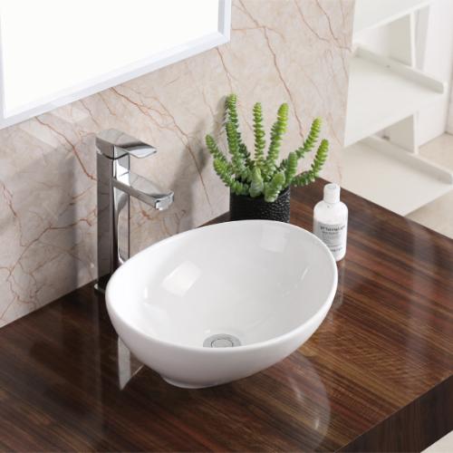 Vitreous China White Bathroom Sink 2