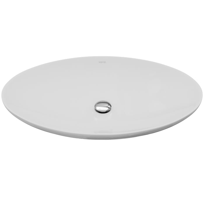 Vitreous China White Bathroom Sink 1