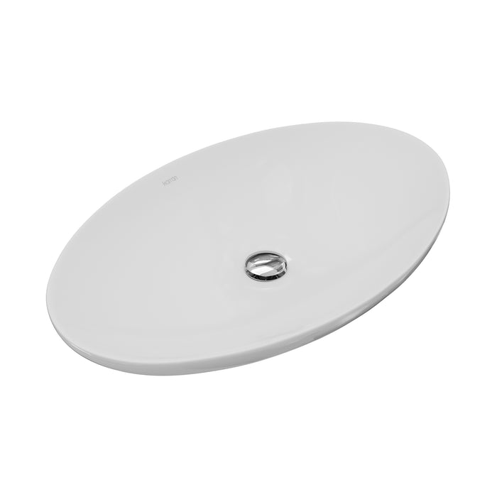 Vitreous China White Bathroom Sink 6