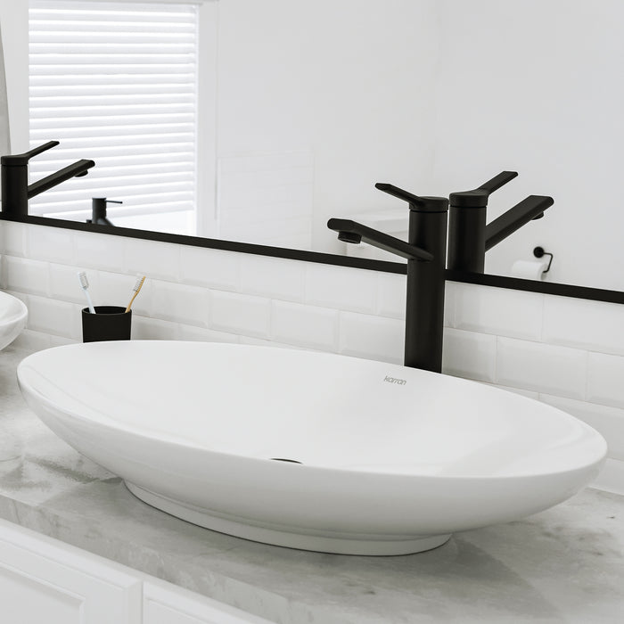 Vitreous China White Bathroom Sink 8