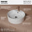 Vitreous China White Bathroom Sink 2