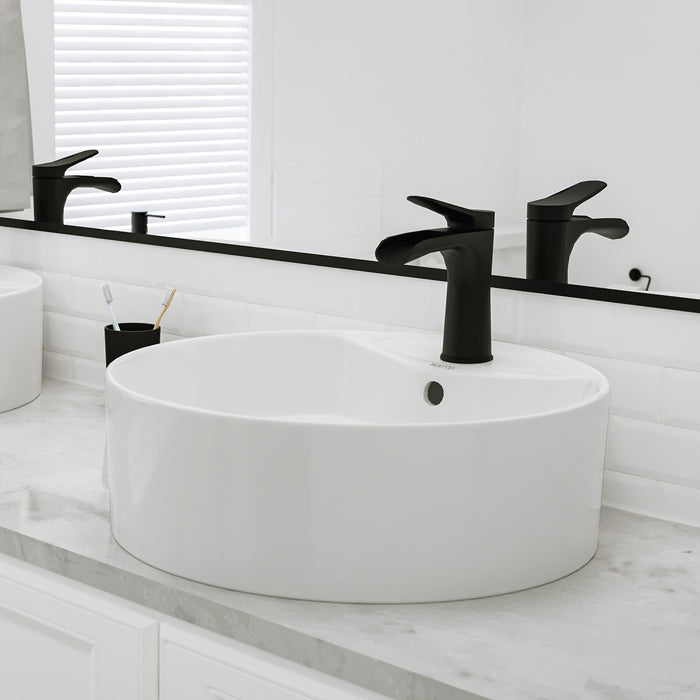 Vitreous China White Bathroom Sink 8