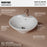 Vitreous China White Bathroom Sink 2