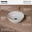 Vitreous China White Bathroom Sink 2