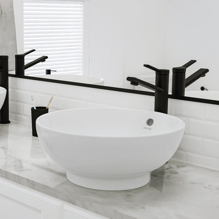 Vitreous China White Bathroom Sink 8
