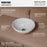Vitreous China White Bathroom Sink 2