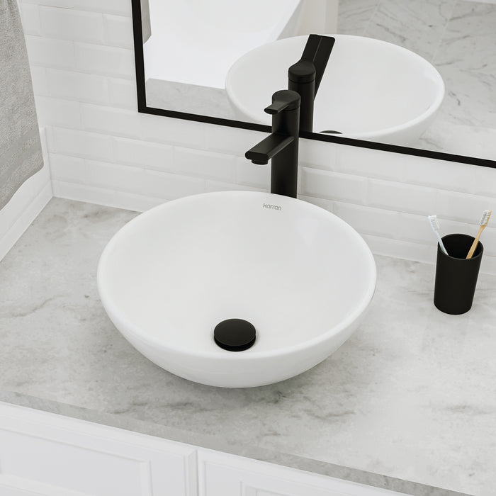 Vitreous China White Bathroom Sink 5