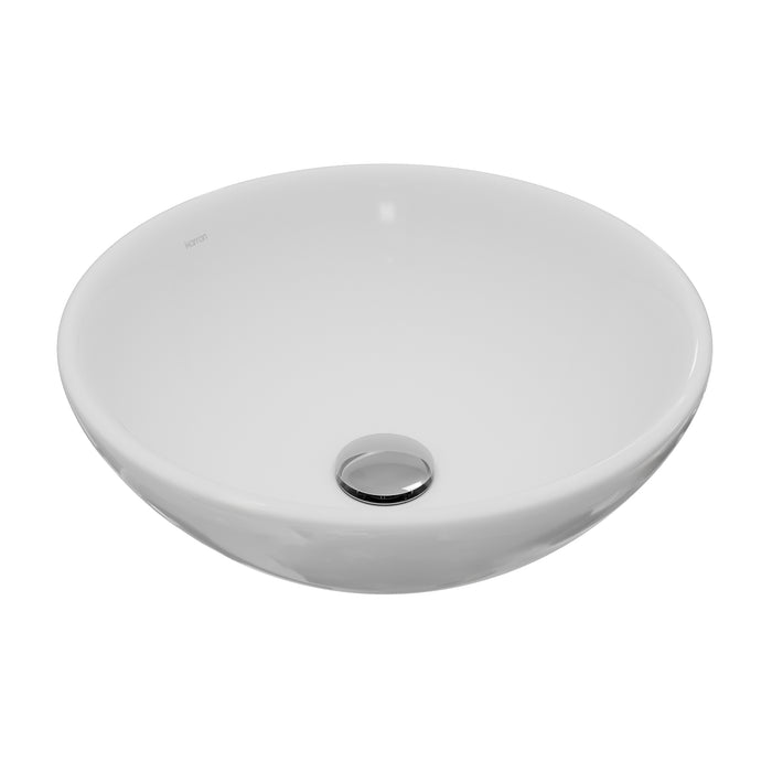 Vitreous China White Bathroom Sink 6