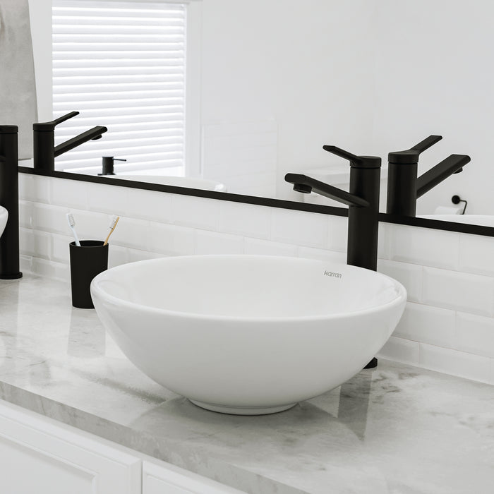 Vitreous China White Bathroom Sink 8
