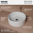 Vitreous China White Bathroom Sink 2