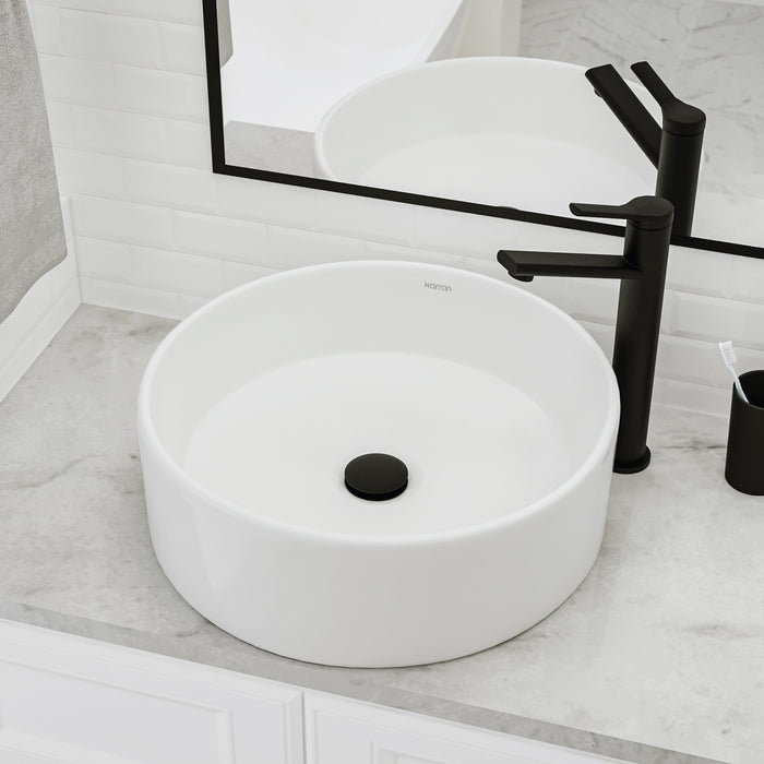 Vitreous China White Bathroom Sink 5