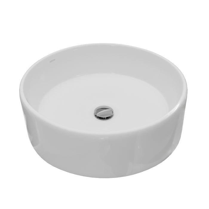 Vitreous China White Bathroom Sink 6