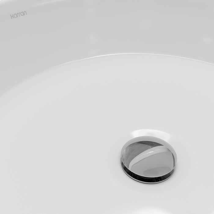 Vitreous China White Bathroom Sink 7